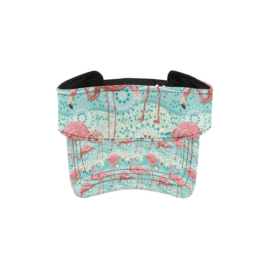 Flamingo Background Themed Print Unisex Sun Visor