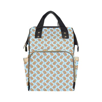 Capybara Pattern Print Design 01 Diaper Bag Backpack