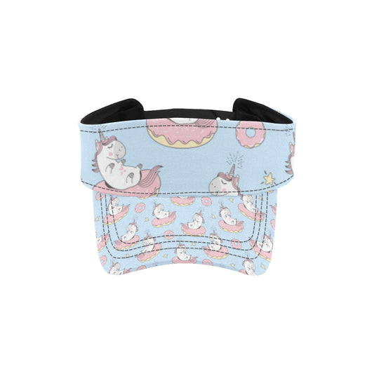 Donut Unicorn Pattern Print Design DN014 Unisex Sun Visor