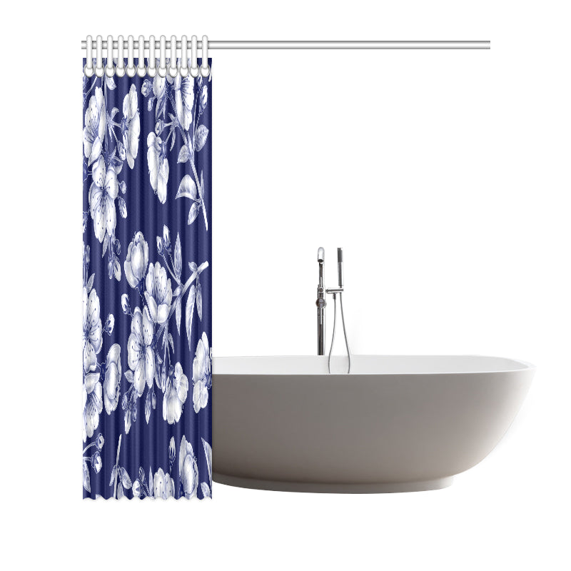 Cherry Blossom Pattern Print Design CB01 Shower Curtain