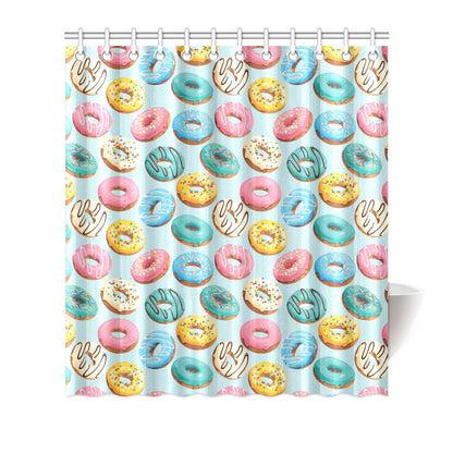 Donut Pattern Print Design DN05 Shower Curtain