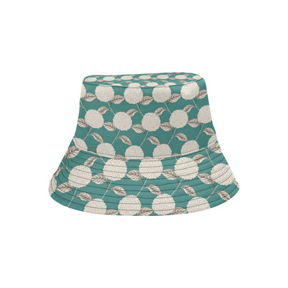 Hydrangea Pattern Print Design HD03 Unisex Bucket Hat
