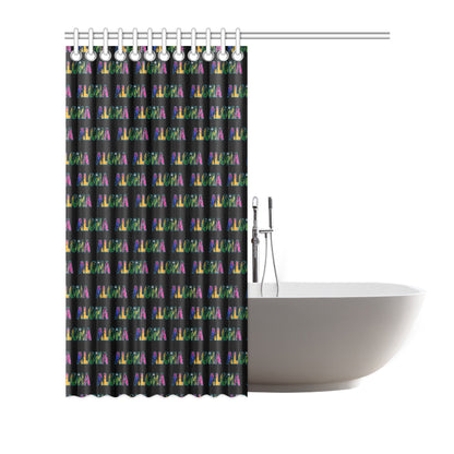 Aloha Hawaii Neon Shower Curtain