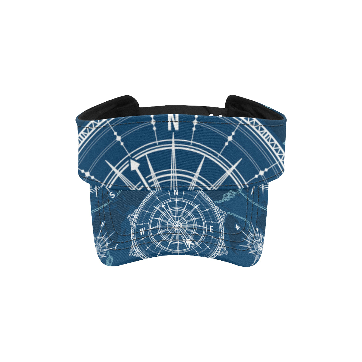 Nautical Compass Print Unisex Sun Visor