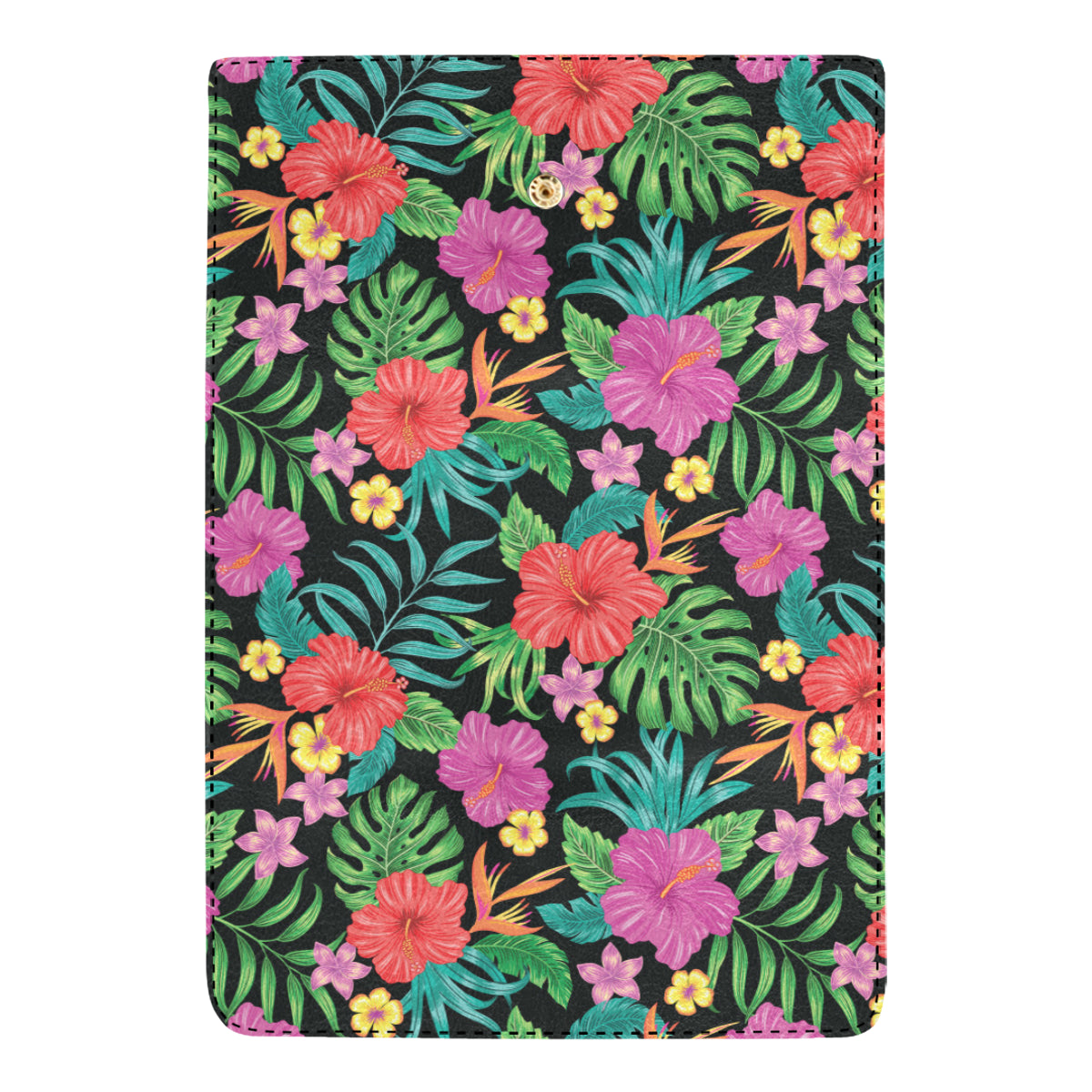 Hibiscus Red Hawaiian Flower Women's Trifold Wallet