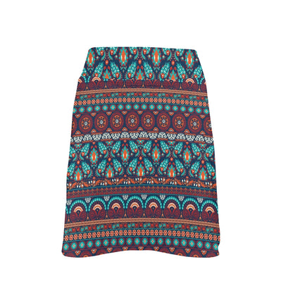 Suzani Print Design LKS302 17" Golf & Pickleball Skort with Pockets