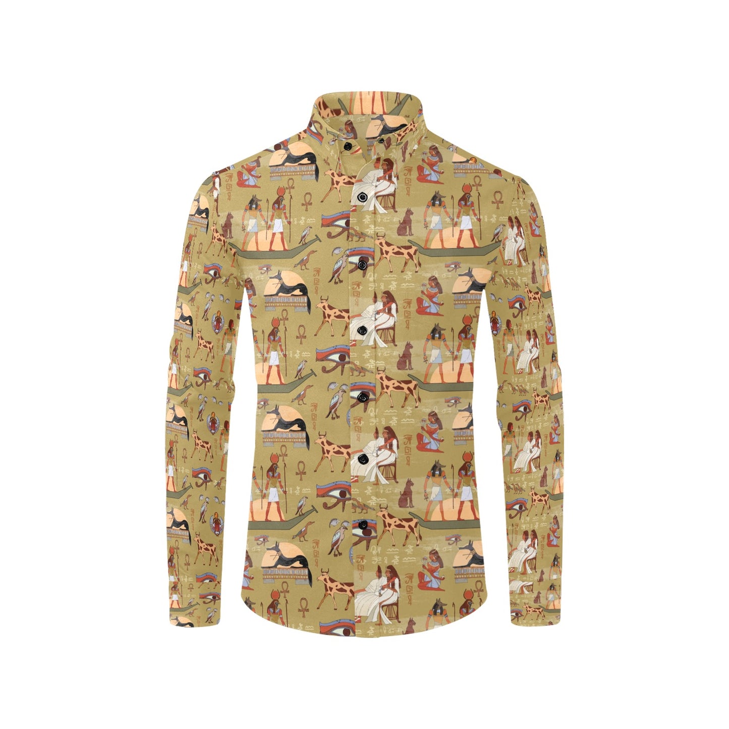 Ancient Greek Classic Pattern Design LKS305 Men's Long Sleeve Dress Shirt