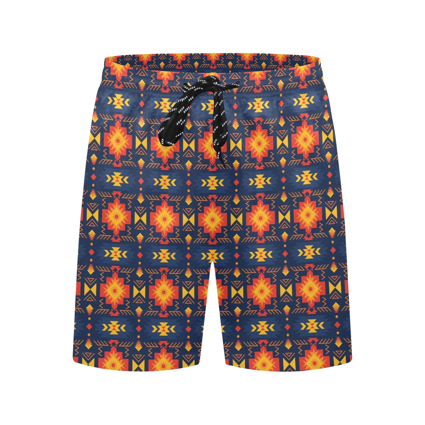 Southwest Pattern Print Design LKS307 Men's Swim Trunks Beach Shorts