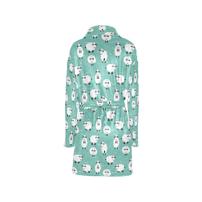 Sheep Print Design LKS404 Women's Fleece Robe