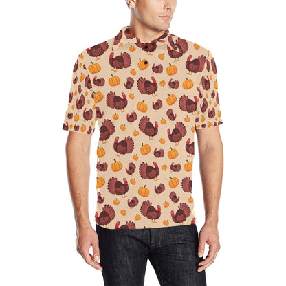 Thanksgiving Print Design LKS308 Men Polo Shirt