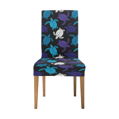 Sea Turtle Print Design LKS306 Dining Chair Slipcover