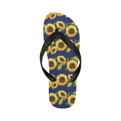 Sunflower Print Design LKS307 Flip Flops