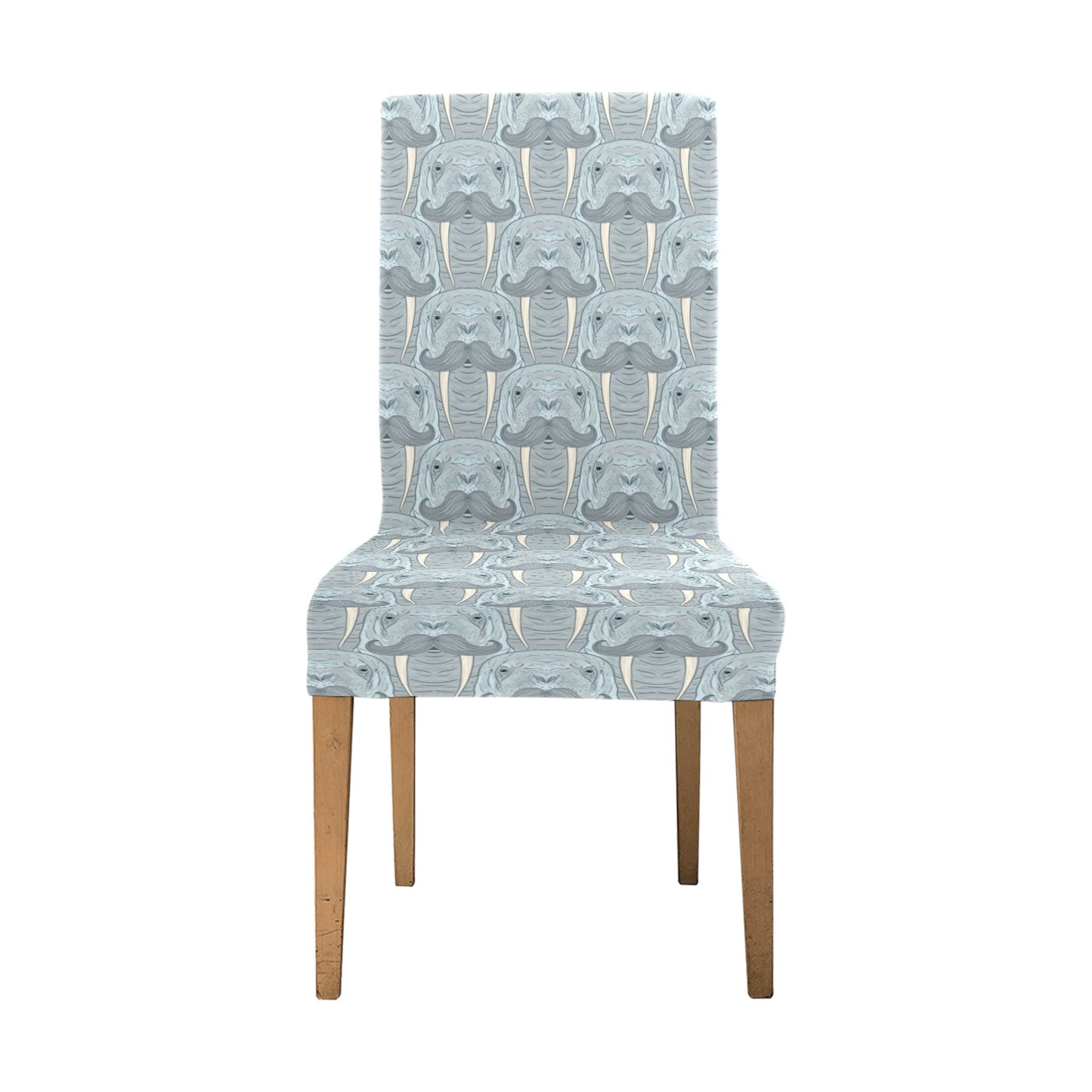 Walrus Print Design LKS402 Dining Chair Slipcover