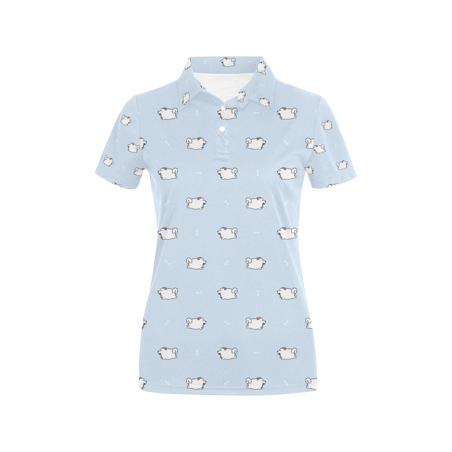 Samoyeds Print Design LKS302 Women's Polo Shirt