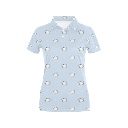 Samoyeds Print Design LKS302 Women's Polo Shirt