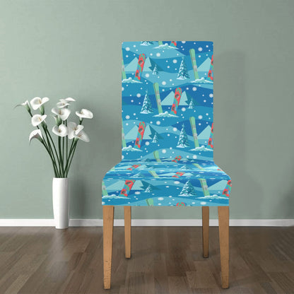 Snowboard Print Design LKS301 Dining Chair Slipcover