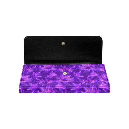 Amaryllis Pattern Print Design AL03 Women's Trifold Wallet