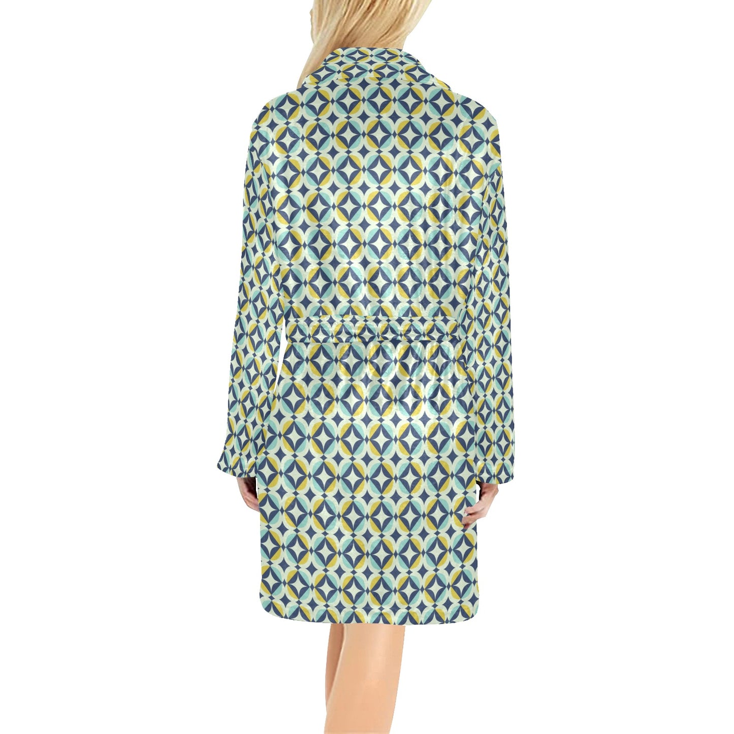 Swedish Design Pattern Women's Fleece Robe
