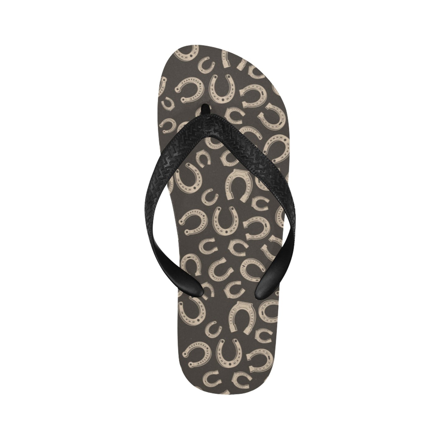 Horseshoe Print Design LKS303 Flip Flops