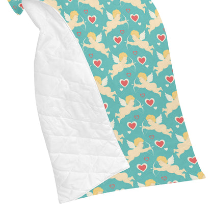 Cupid Pattern Print Design 01 Premium Quilt