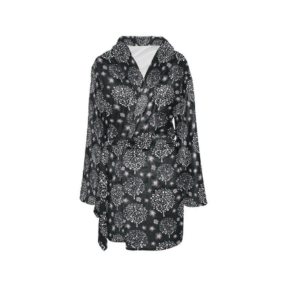 Tree Of Life Print Design LKS304 Women's Fleece Robe