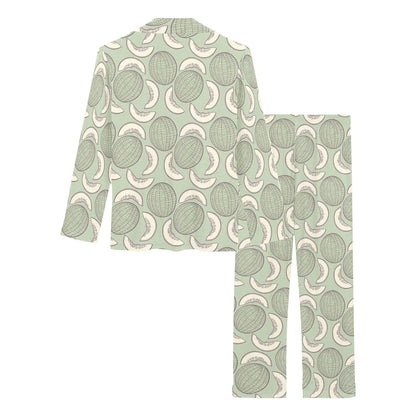 Cantaloupe Pattern Print Design 01 Women's Long Pajama Set