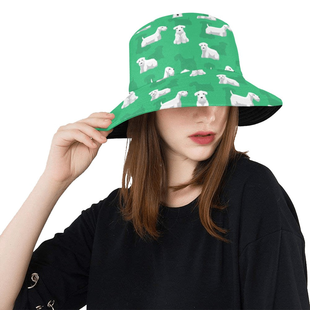 Sealyham Terriers Print Design LKS301 Unisex Bucket Hat
