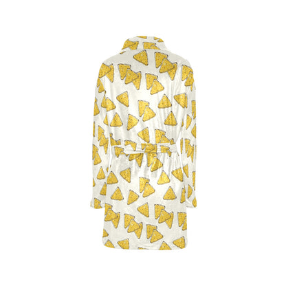 Nachos Pattern Print Design A01 Women's Fleece Robe