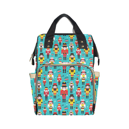 Nutcracker Pattern Print Design A03 Diaper Bag Backpack