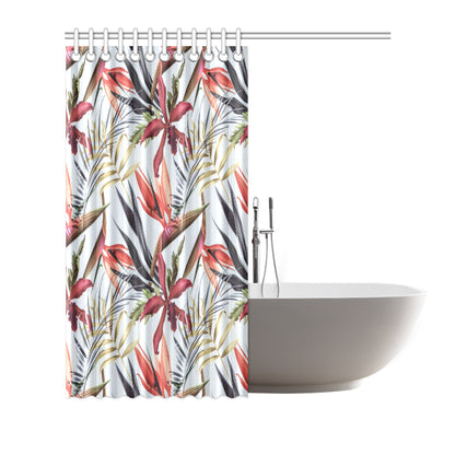 Tropical Flower Pattern Print Design TF021 Shower Curtain