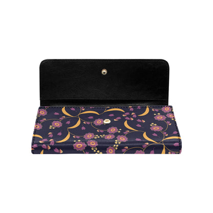 Anemone Pattern Print Design AM012 Women's Trifold Wallet