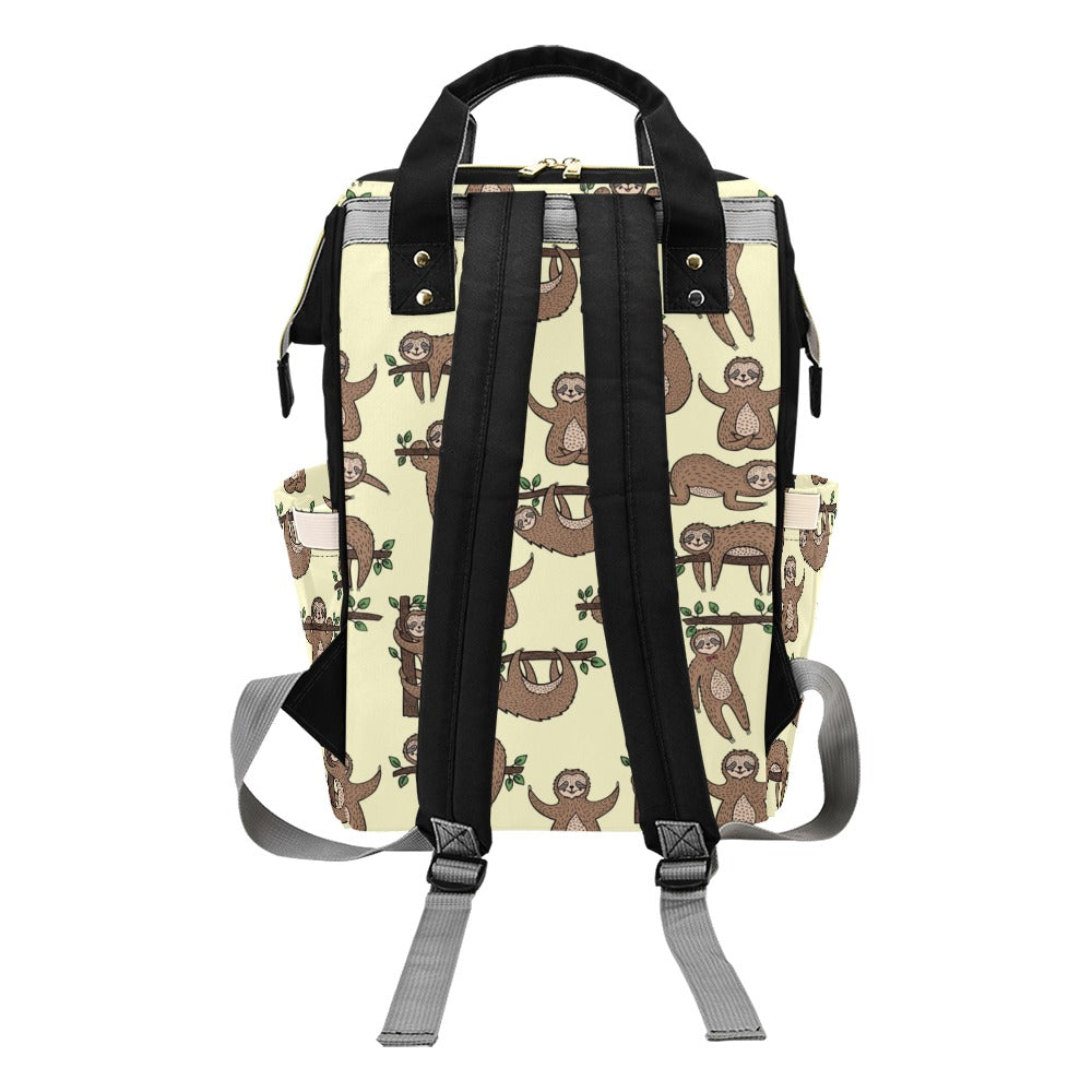 Sloth Print Design LKS3010 Diaper Bag Backpack