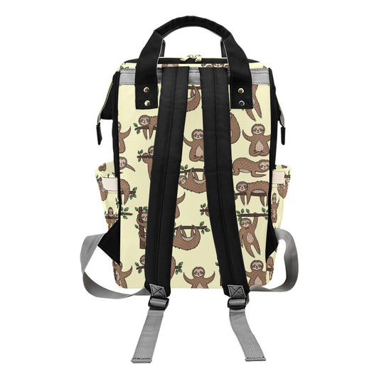 Sloth Print Design LKS3010 Diaper Bag Backpack