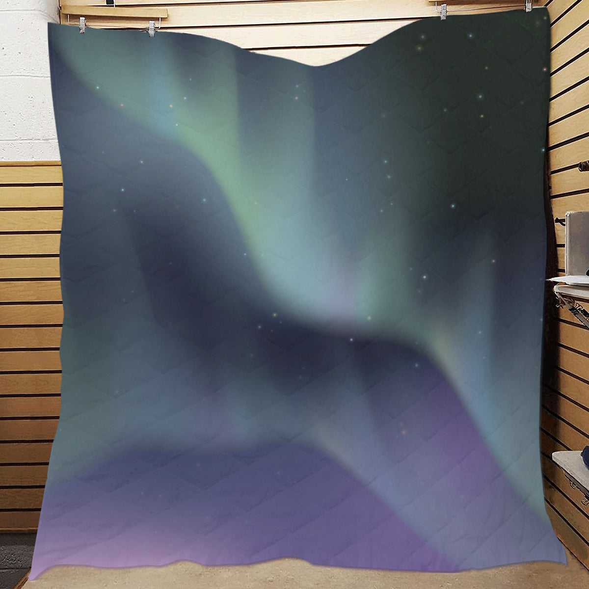 Aurora Borealis Pattern Print Design 01 Premium Quilt