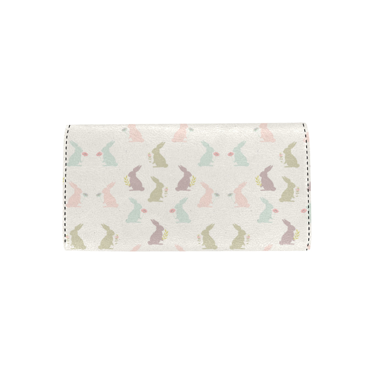 Bunny Pattern Print Design 05 Women's Trifold Wallet