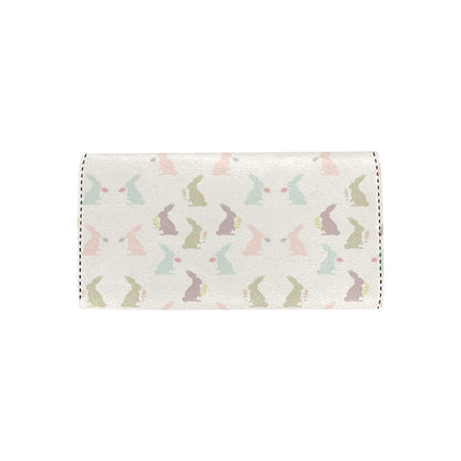 Bunny Pattern Print Design 05 Women's Trifold Wallet