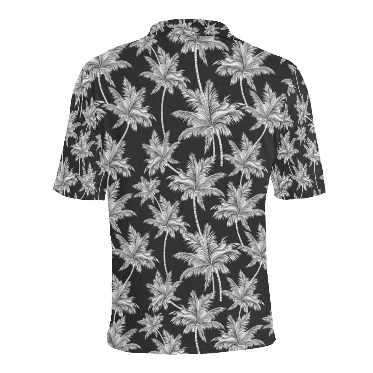 Palm Tree Pattern Print Design PT03 Men Polo Shirt