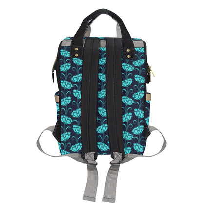 Carnations Pattern Print Design CN06 Diaper Bag Backpack