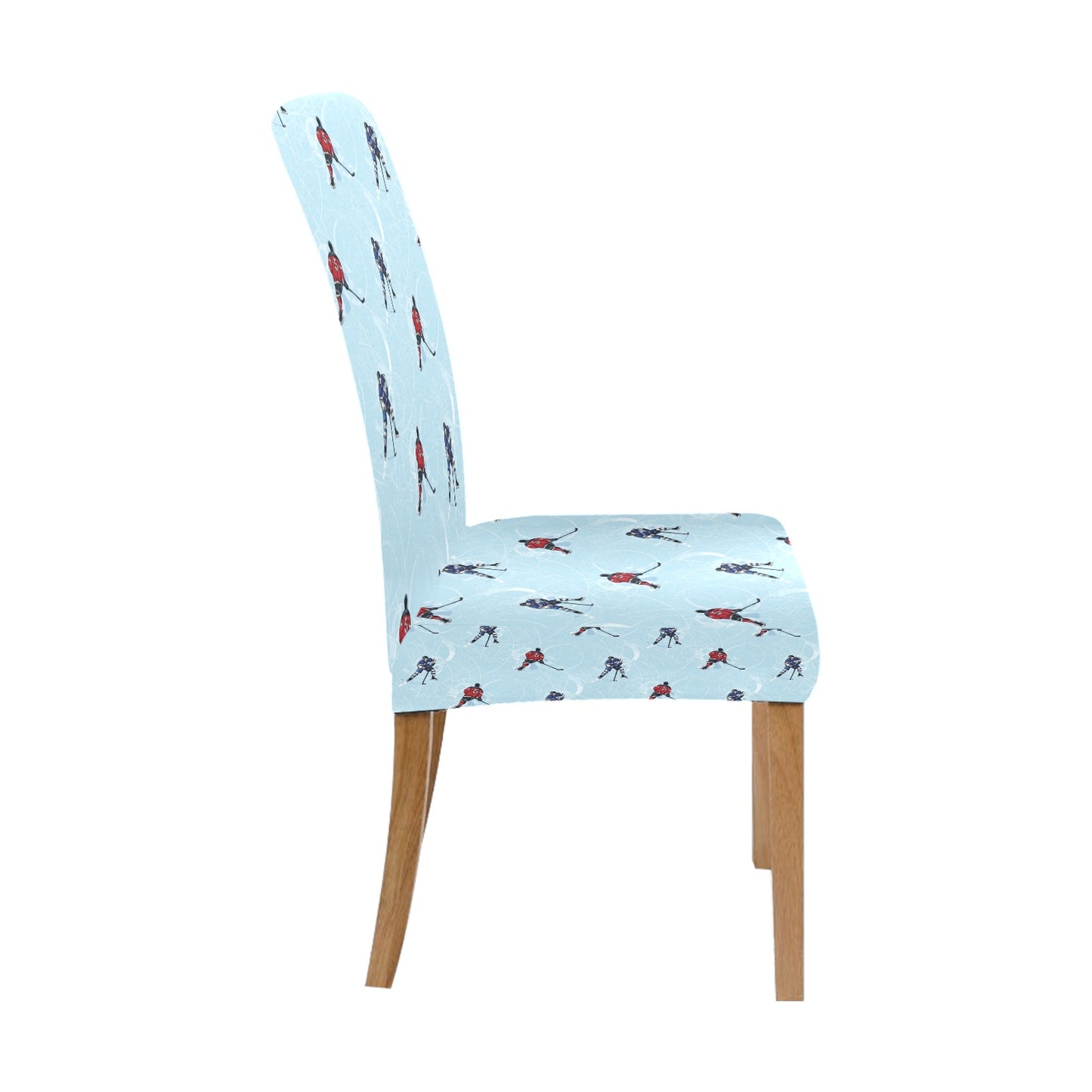 Hockey Player Print Design LKS302 Dining Chair Slipcover
