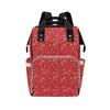 Bandana Paisley Red Print Design LKS3011 Diaper Bag Backpack