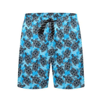 Tribal Pattern Print Design LKS307 Men's Swim Trunks Beach Shorts