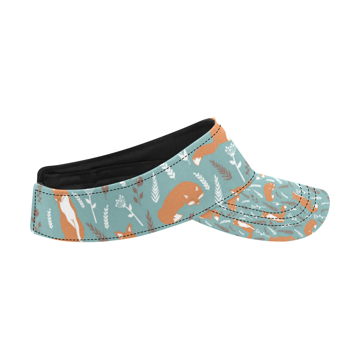 Fox Forest Print Pattern Unisex Sun Visor