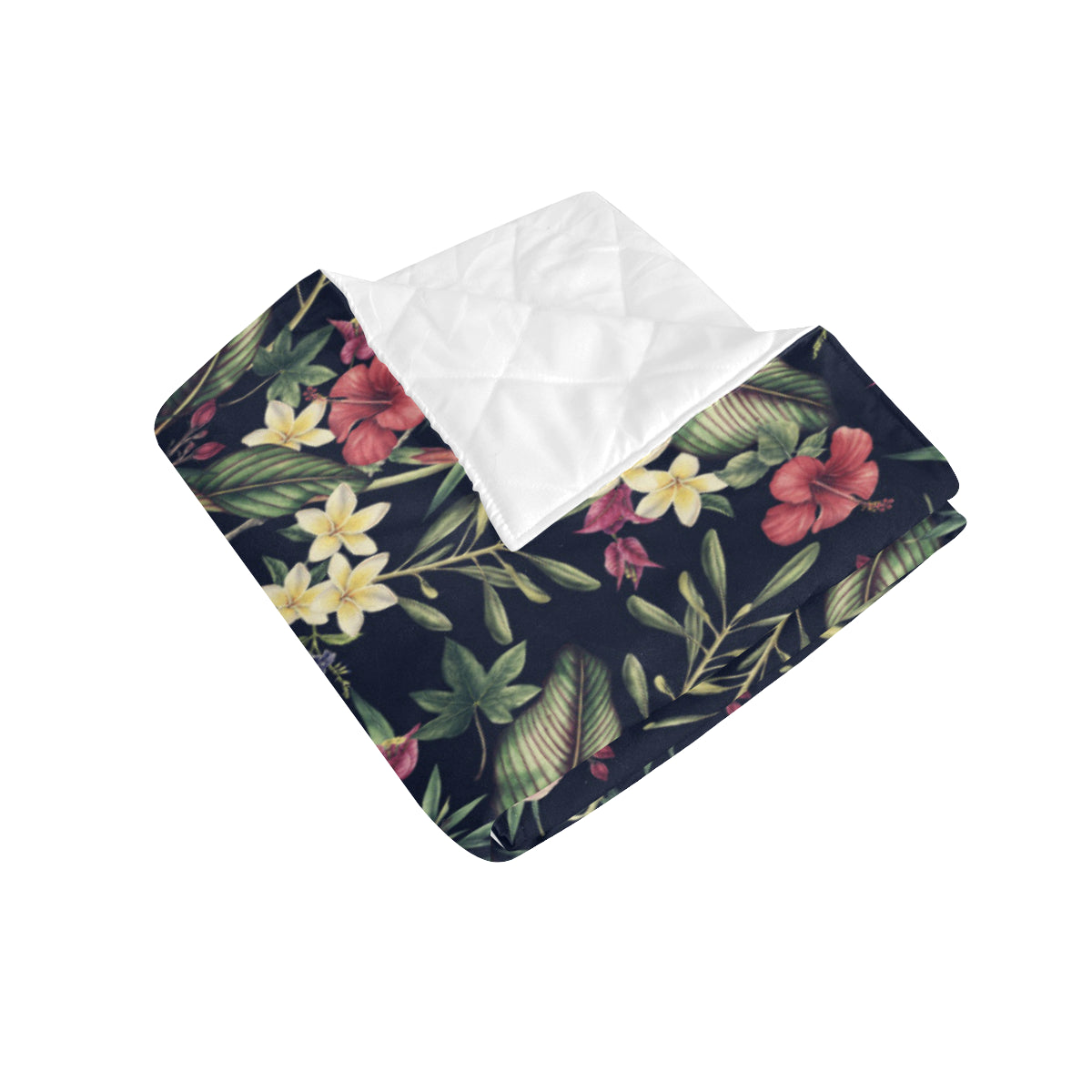 Tropical Flower Pattern Premium Quilt
