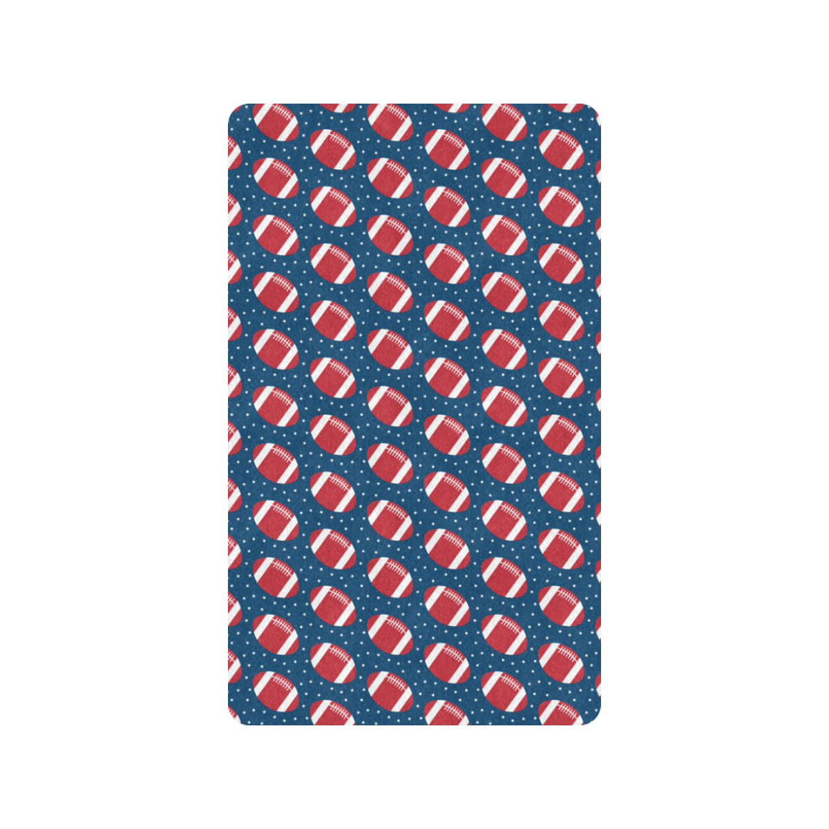 American Football Star Design Pattern Rubber Doormat