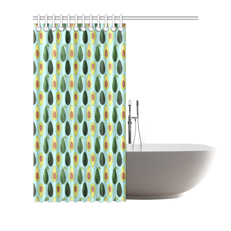 Avocado Pattern Print Design 04 Shower Curtain