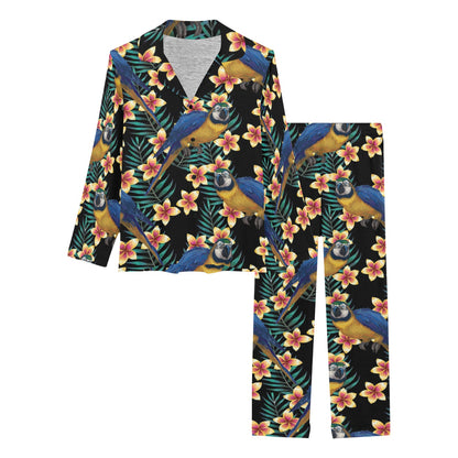 Macaw Pattern Print Design 01 Women's Long Pajama Set