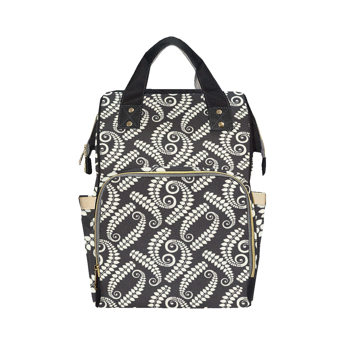 Fern Leave Print Pattern Diaper Bag Backpack