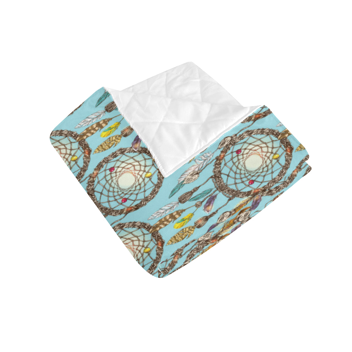Blue Dream catcher Premium Quilt