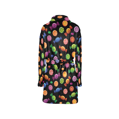Candy Pattern Print Design 01 Women's Fleece Robe
