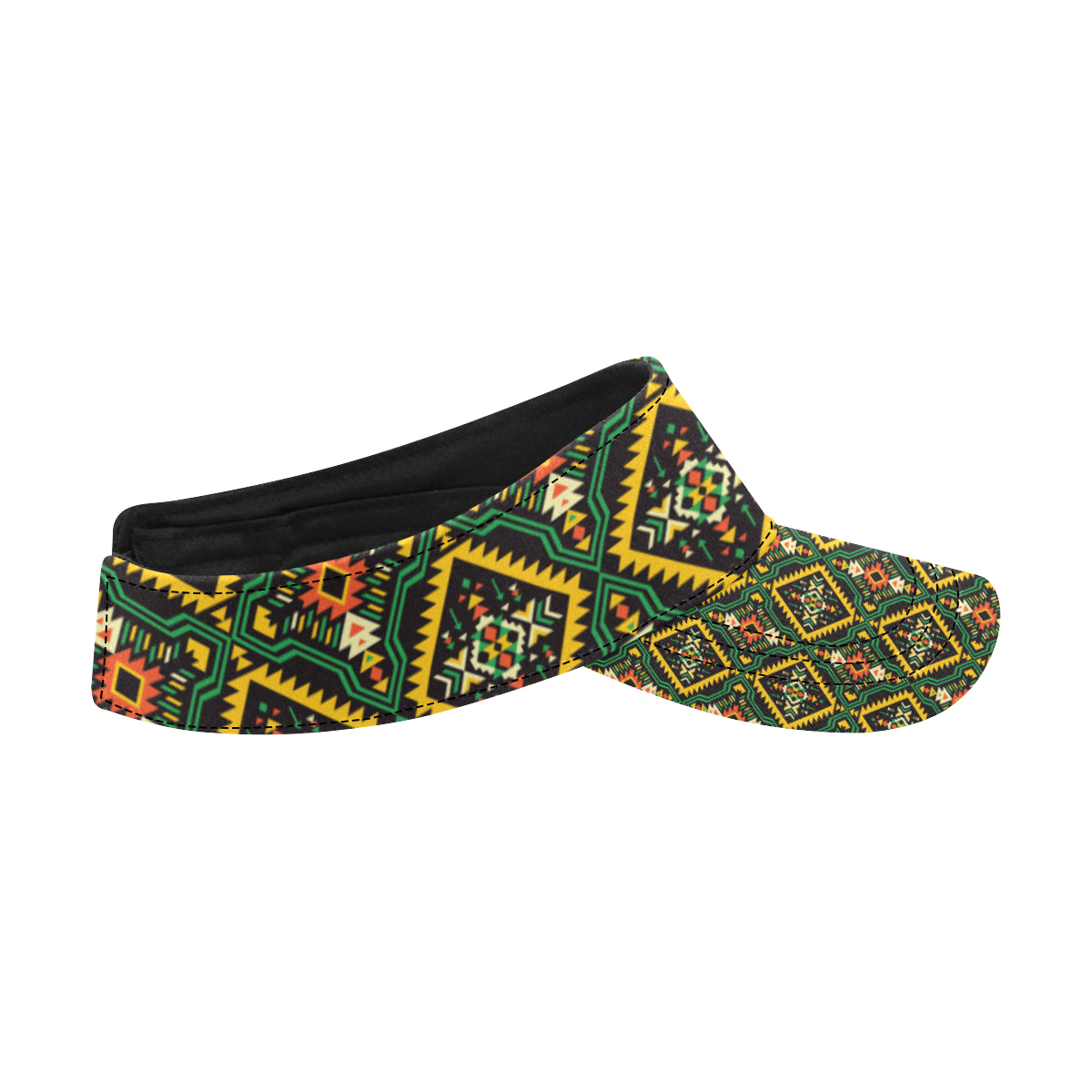 Kente Green Design African Print Unisex Sun Visor